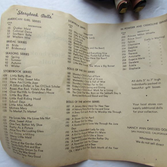 Vintage Nancy Ann Storybook Doll Going a Milking 1940 Era - Picture 8 of 8